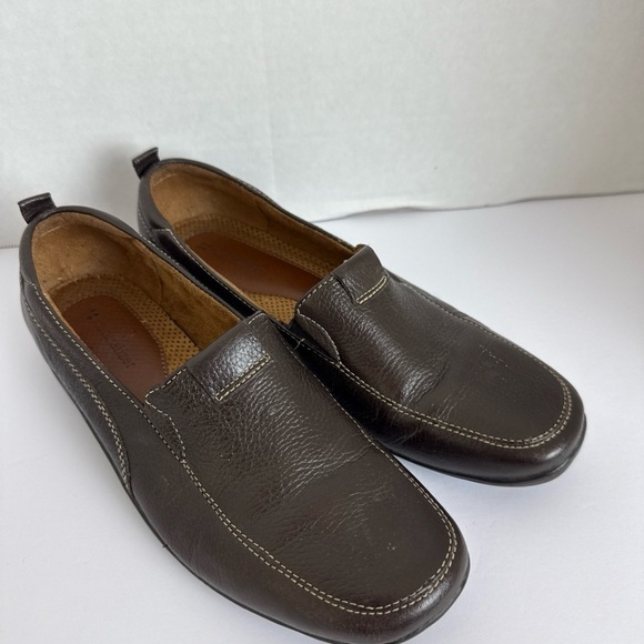 Naturalizer Shoes - Naturalizer Brown Leather Slip-On Loafers